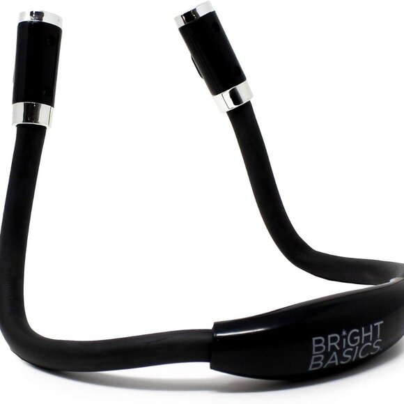 Bright Basics Book Light for Reading Hands-Free Flexible Silicone Arms Black - Picture 2 of 5